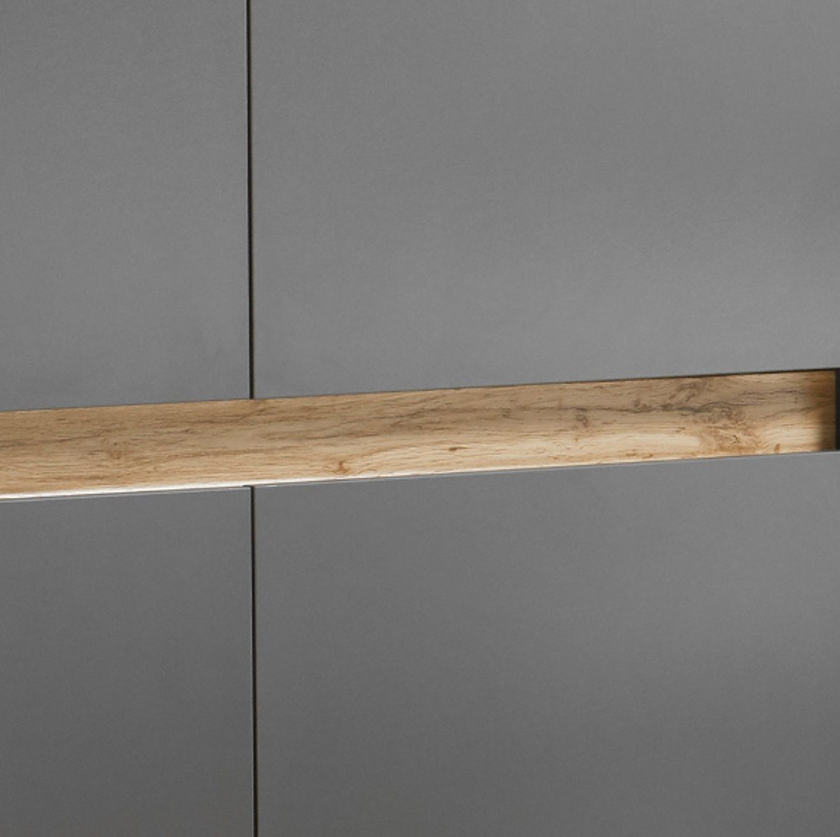 Furn.Design Sideboard Center (Kommode in grau mit Eiche, 170 x 87 cm), 4-türig – Bild 5 von 5