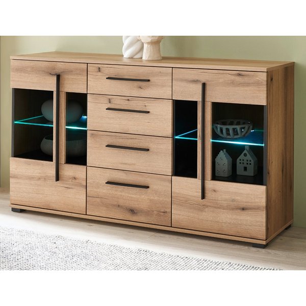 Furn.Design Sideboard Design-D (Kommode in Evoke Eiche Dekor, 150 x 86 cm), mit Soft-Close-Funktion