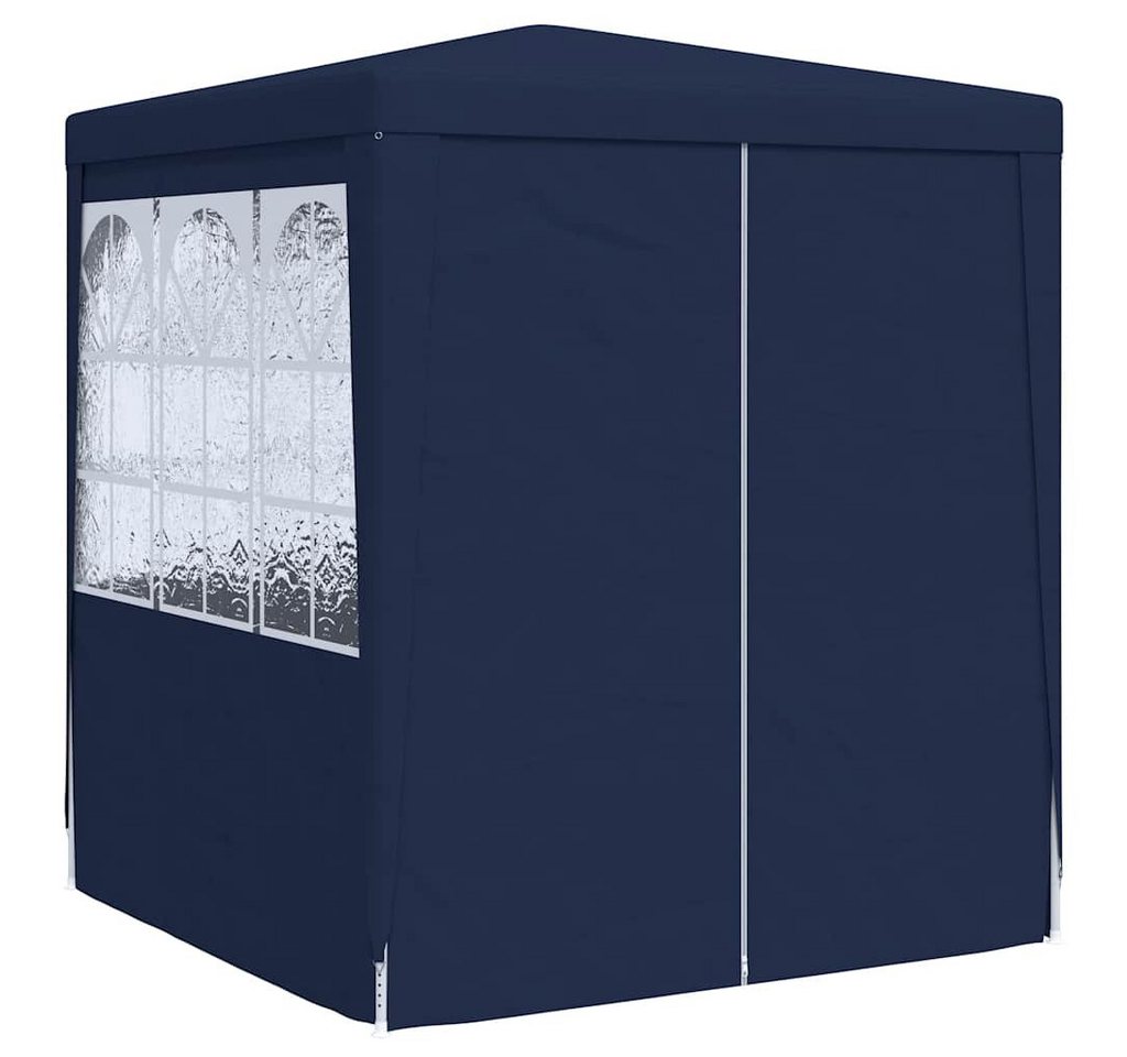 furnicato Partyzelt Blau 2 x 2 x 2,4 m mit UV- und wasserbeständigem Material, Stabiles Pavillon-Zelt mit Seitenwänden und rostfreiem Stahlrahmen – Bild 3 von 5