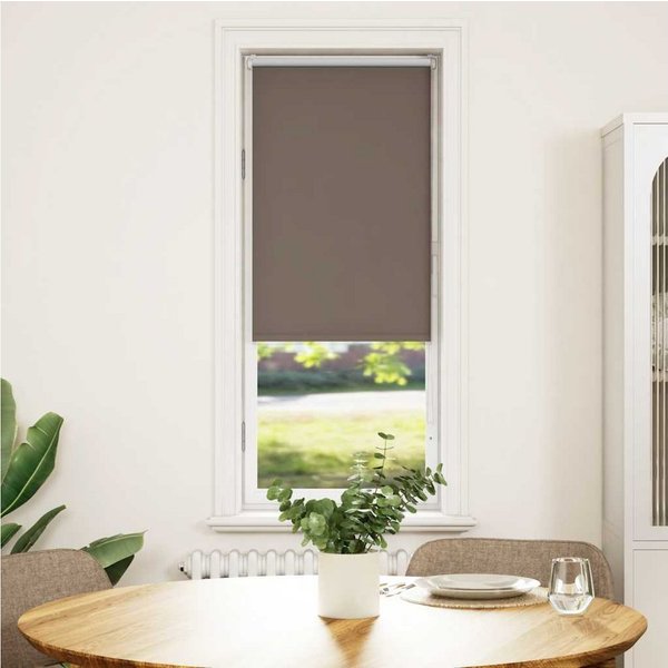 Verdunklungsrollo Verdunkelungsrollo 40x150cm Kaffeebraun, furnicato, Bohrlose Klemmhalterung Sonnenrollo mit Kettenverbinder für Büro