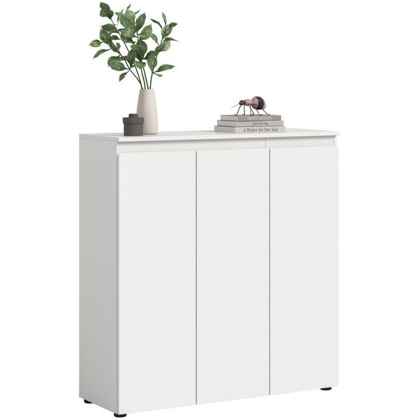 furnling Kommode Sarca, 3 Türen, 10 Fächer, verstellbare Einlegeböden, Breite 105 cm