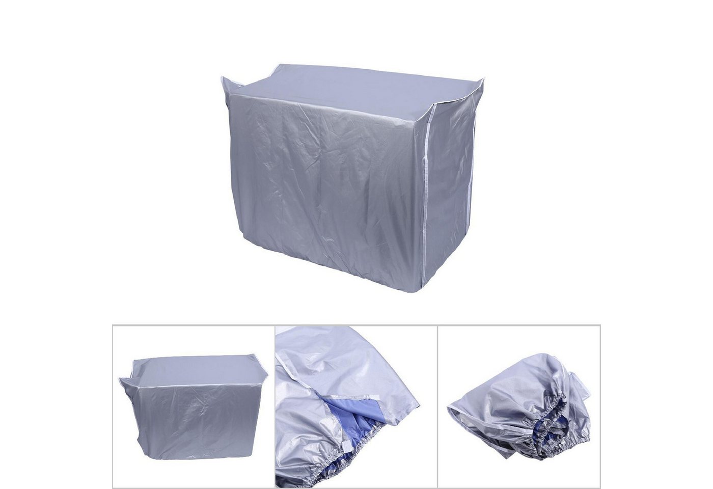 FUROKOY Abdeckhaube Regen-, wasser- und sonnensichere Klimageräteabdeckung für Außengeräte 86x32x56cm, Futterfarbe zufällig – Bild 5 von 5