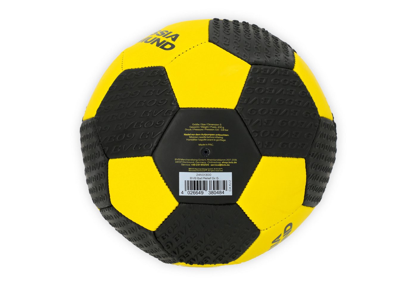 BVB Fußball BVB Ball Relief Gr. 5 (1-St) – Bild 2 von 5