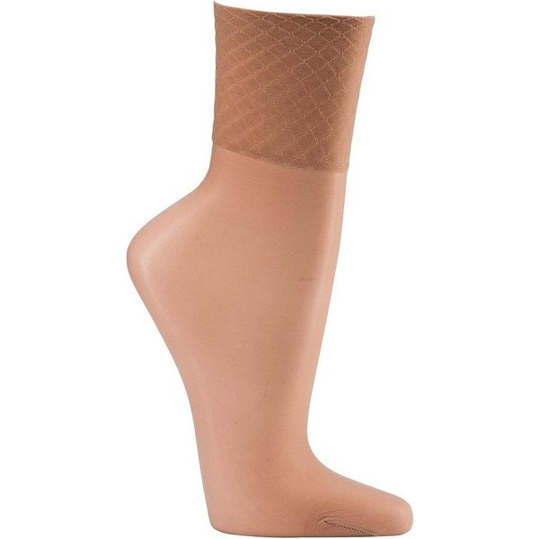 FussFreunde Feinsocken 5 Paar Wellness-Feinsöckchen Damen Feinsocken Komfortbund Glanzeffekt (5 Paar) Spezial-Komfortbund ohne Gummidruck, verstärkte Spitze