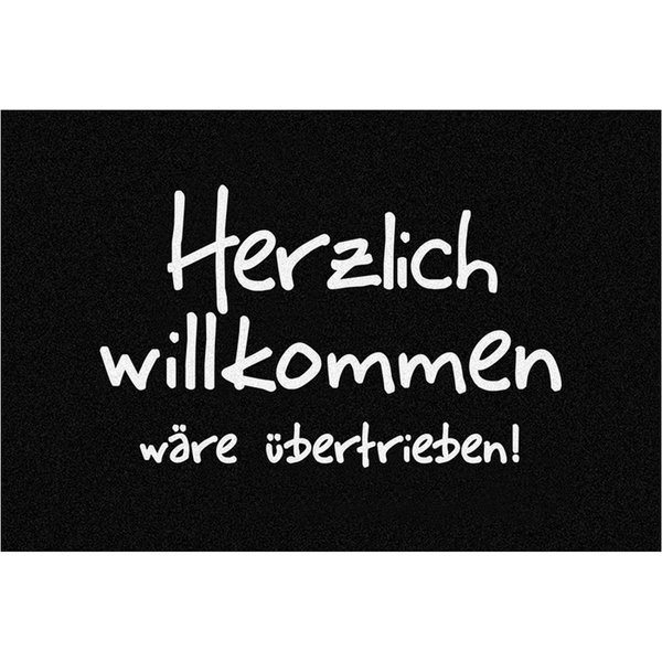 Rockbites Fußmatte Rockbites - Fußmatte Türmatte "Herzlich willkommen" Schwarz Nr. 170