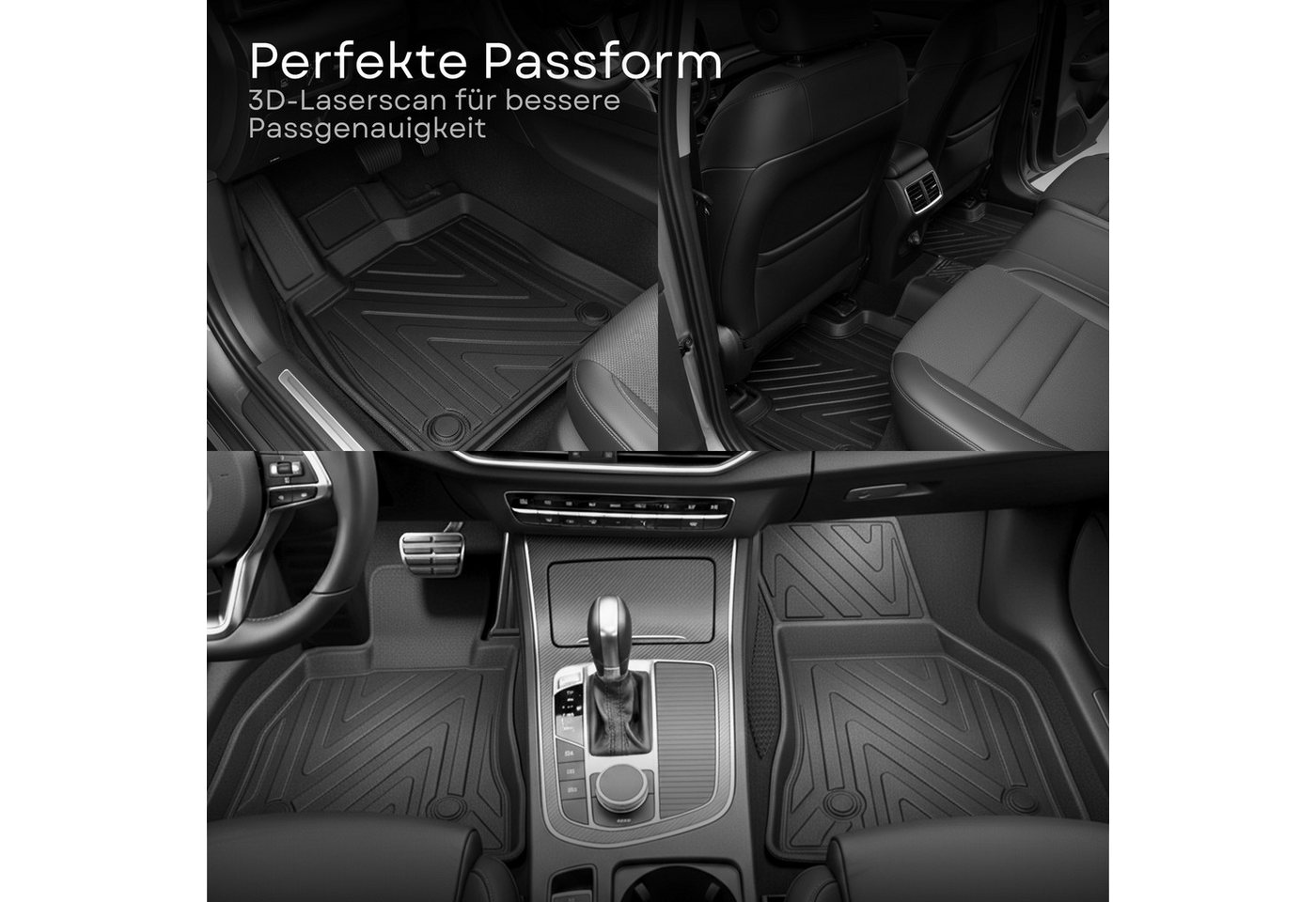 fussmattenprofi.com Auto-Fußmatte 3D Gummimatten KIA Sportage Prestige Baujahr ab 2022 (KEIN HYBRID HEV) (1 St), für Kia Kia Sportage – Bild 3 von 5