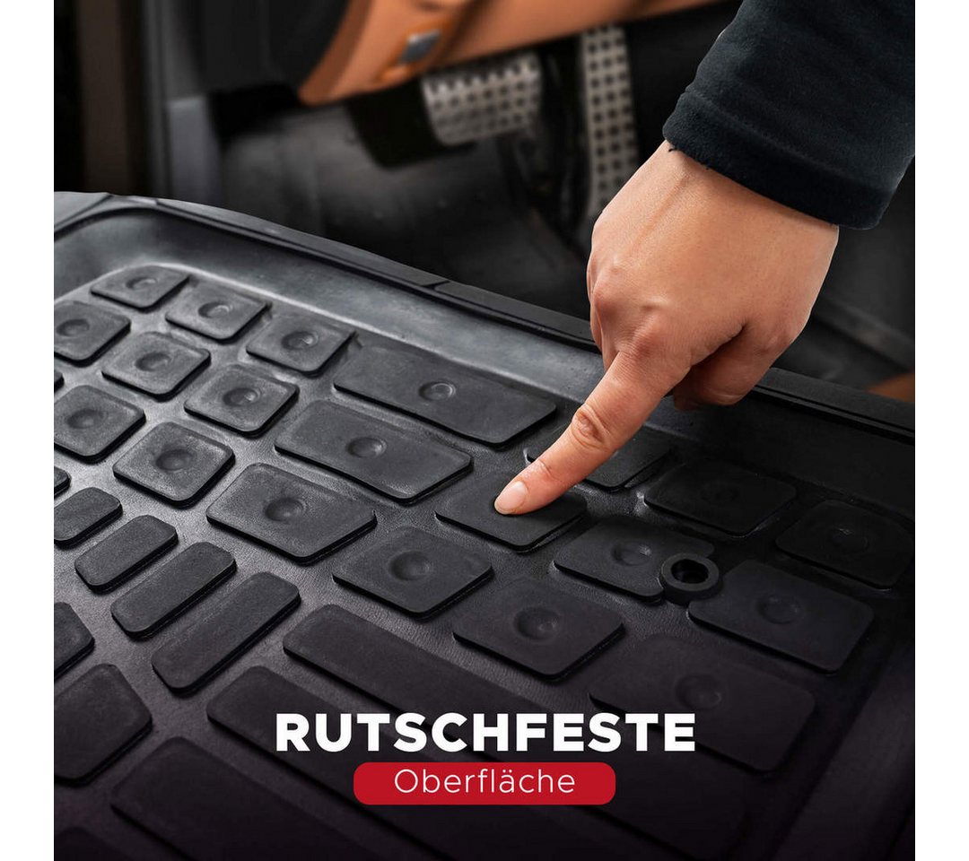 fussmattenprofi.com Auto-Fußmatte 4D Universal Auto Gummi Fussmatten Set (1 St), Peugeot 3008, Jaguar F-Pace, Tesla Model X, Honda HR-V, Volkswagen T-Cross, Fia – Bild 5 von 5