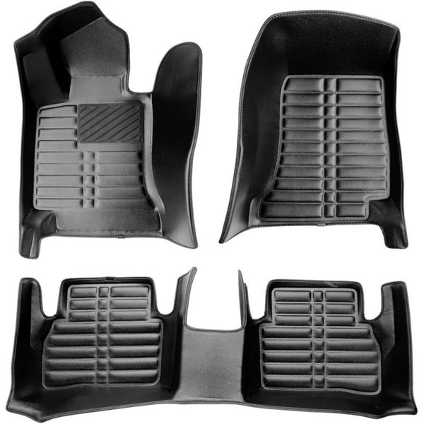 fussmattenprofi.com Auto-Fußmatte 5D Premium Auto Fussmatten für Mercedes C Klasse (W205/S205) 2014-2021 (1 St), für Mercedes Mercedes C Klasse