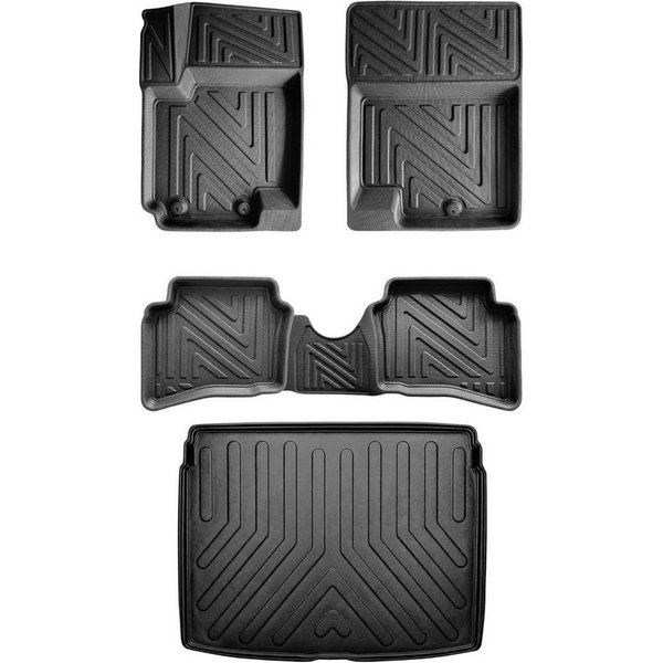 fussmattenprofi.com Auto-Fußmatten 3D Gummimatten&Kofferraumwanne für VW Golf 8 (Automatik) 2019-2026