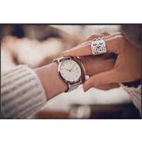 Fussmatte Uhr 6308