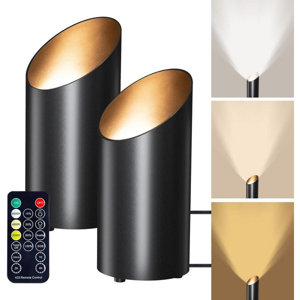 Futicare LED Stehlampe dimmbar mit Fernbedienung & Timer, 3 einstellbare Farbtemperaturen, LED fest integriert, (3000K/4000K/6000K), modernes Aluminium Design, 