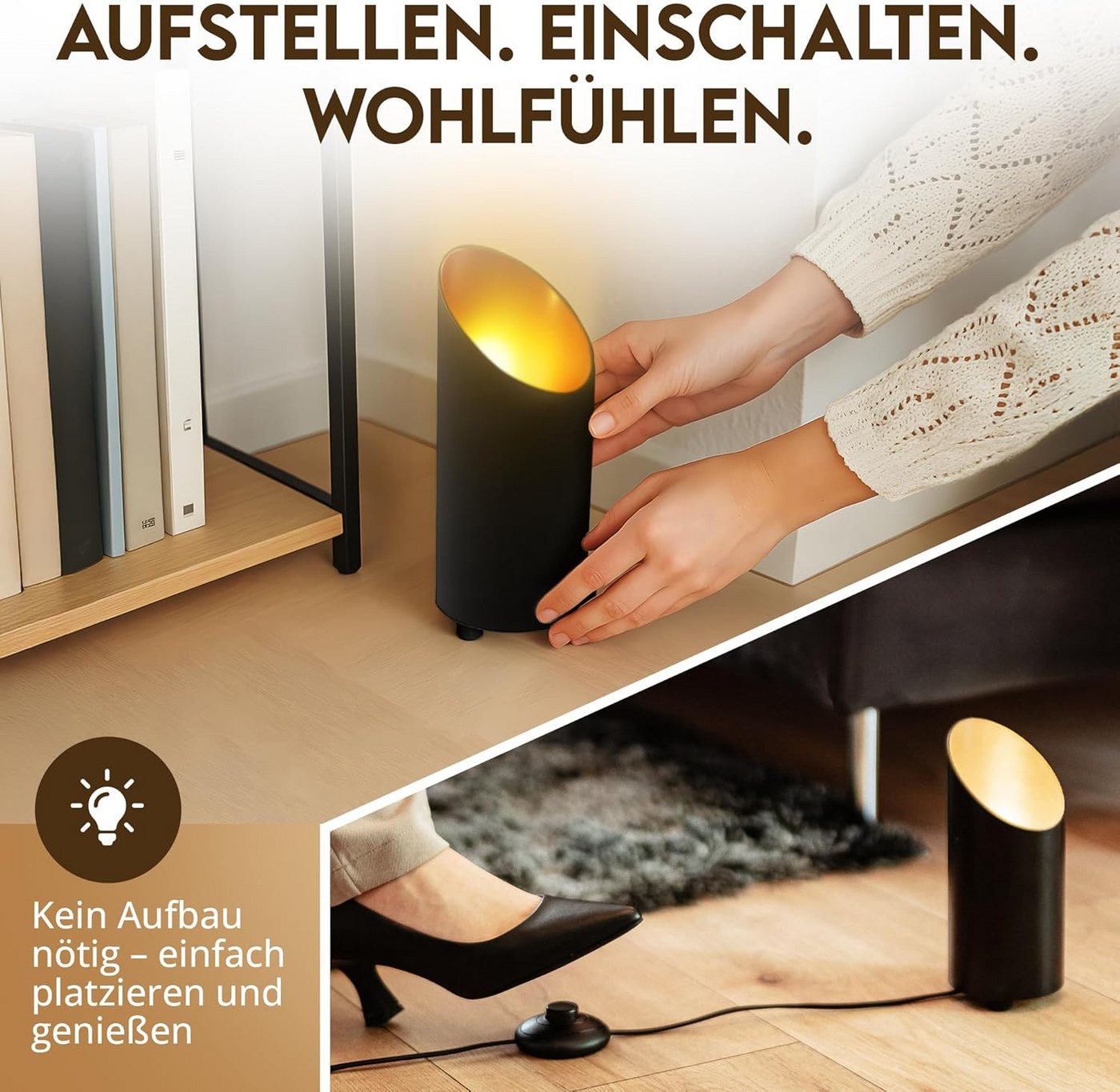 Futicare LED Stehlampe dimmbar mit Fernbedienung & Timer, 3 einstellbare Farbtemperaturen, LED fest integriert, (3000K/4000K/6000K), modernes Aluminium Design,  – Bild 4 von 5
