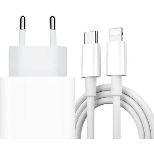 Futurea 2m Ladekabel für iPhone 20W Schnellladegerät Fast-Charging Smartphone-Ladegerät (Ladeset mit Ladekabel und USB-C Stecker, 1-tlg., Für iPhone 14/13/12/11