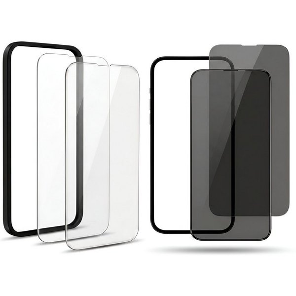 Futurea Displayschutzglas 2er Pack 9H Panzerglas oder Sichtschutz für iPhone 18 Pro & Pro Max für iPhone 18 Pro Max, Set, 2 Stück, Klar oder Anti-Spy Schutzfoli