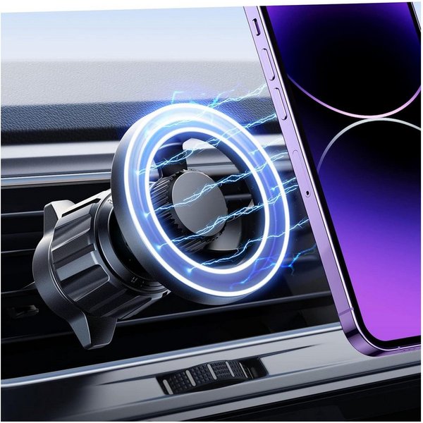 Futurea Handy-Halterung Kfz Auto magnetischer Handyhalter mit 360° für iPhone & mehr, (bis 8,00 Zoll, 1-tlg., 2-tlg., magnetisch, flexibel, Kfz-Halterung, MagSa