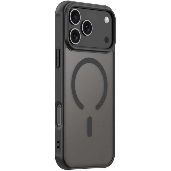 Futurea Handyhülle Smartphone iPhone Hülle Schwarz MagSafe Case Frosted-Black Case, für Apple iPhone 17, 17 Air, 17 Pro, 17 Pro Max, 18 Pro, 18 Pro Max