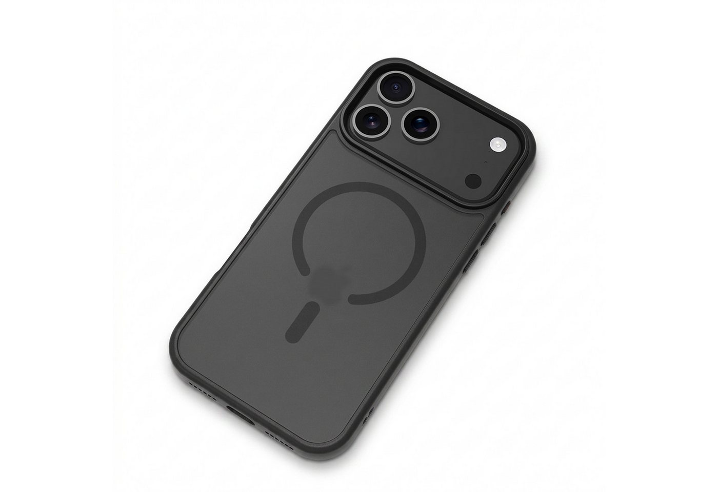 Futurea Handyhülle Smartphone iPhone Hülle Schwarz MagSafe Case Frosted-Black Case, für Apple iPhone 17, 17 Air, 17 Pro, 17 Pro Max, 18 Pro, 18 Pro Max – Bild 4 von 5