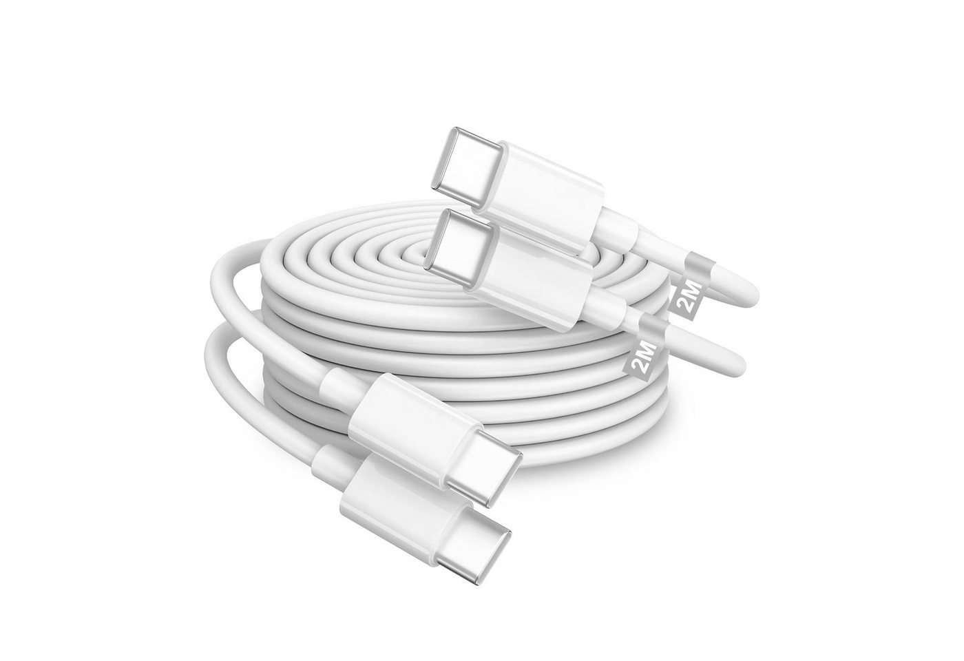 Futurea iPhone Samsung USB-C Kabel 100W Ladekabel 1m 2m USB-C Smartphone-Kabel, USB-C, USB Typ C, USB C, USB Typ C (100 cm), für iPhone 15 16 Pro Max Plus, iPad – Bild 5 von 5