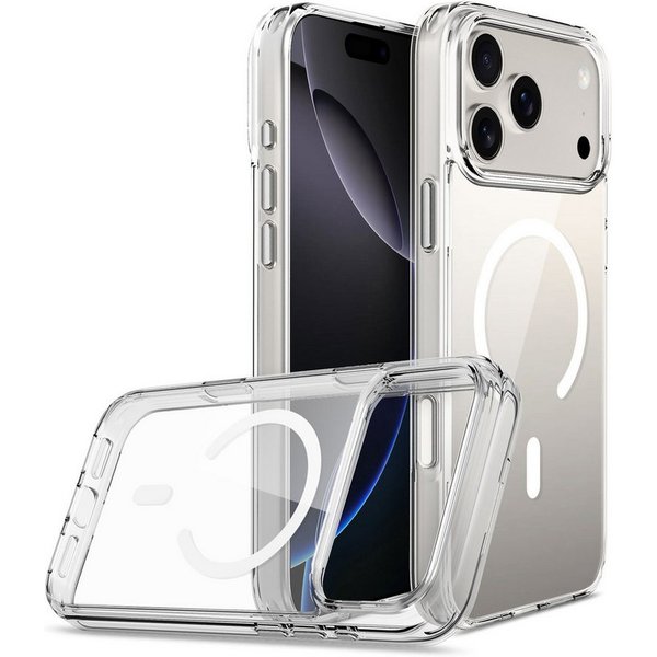 Futurea Smartphone-Hülle Handyhülle Smartphone iPhone Hülle Transparent MagSafe Case Silikon, Durchsichtige Hülle, für iPhone 18 Pro, 18 Pro Max, 17 Pro, 17 Pro