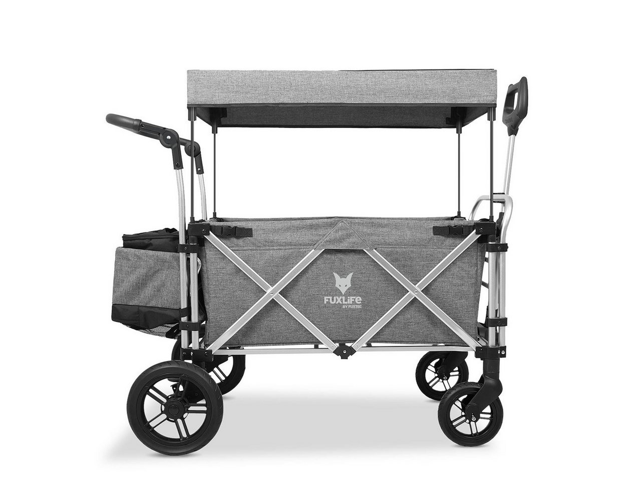FUXLIFE Bollerwagen FX-CTL900, 5-Punkt Gurte, faltbar, mit Kühltasche – Bild 2 von 4