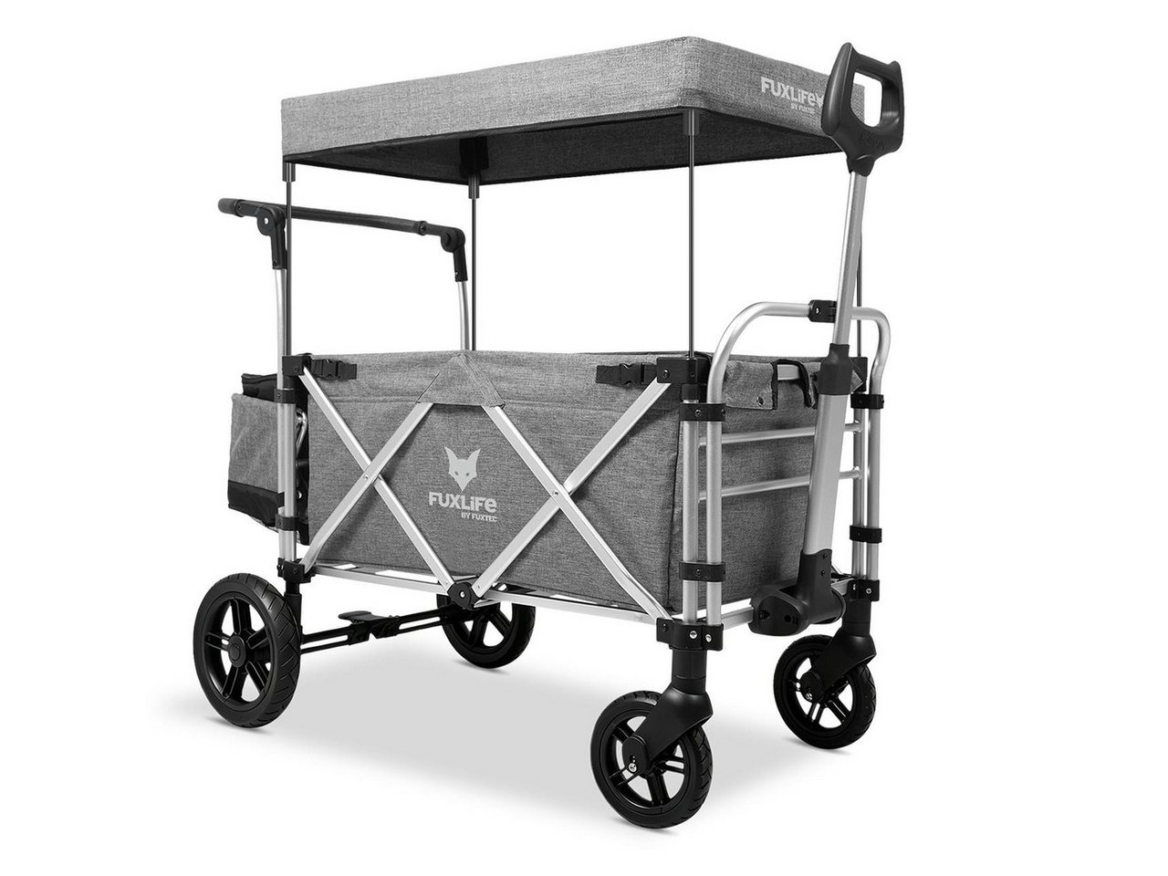 FUXLIFE Bollerwagen FX-CTL900, 5-Punkt Gurte, faltbar, mit Kühltasche – Bild 3 von 4