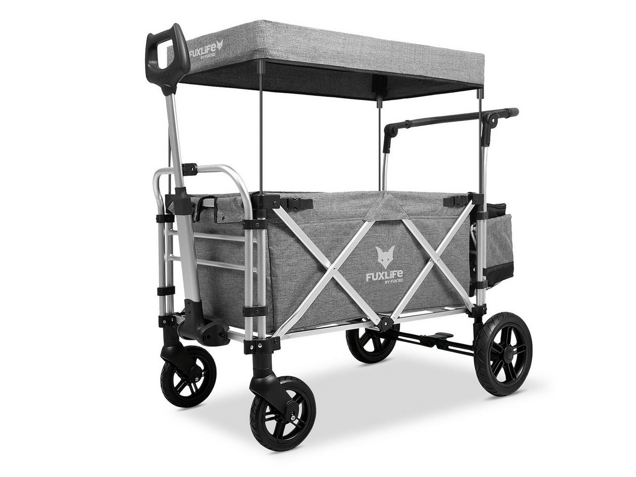 FUXLIFE Bollerwagen FX-CTL900, 5-Punkt Gurte, faltbar, mit Kühltasche – Bild 4 von 4