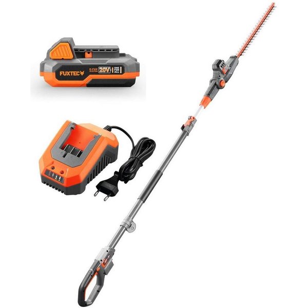 FUXTEC Akku-Heckenschere FX-E1HH20-SET, 2Ah-Akku, 25cm Scherenlänge, 20V, max. 15mm Schnittstärke