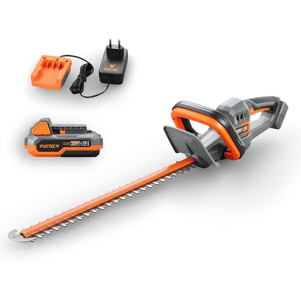 FUXTEC Akku-Heckenschere FX-E1HS20-SET, 2Ah-Akku, 52cm Arbeitsbereich, 20V, bis zu 28mm Astdicke