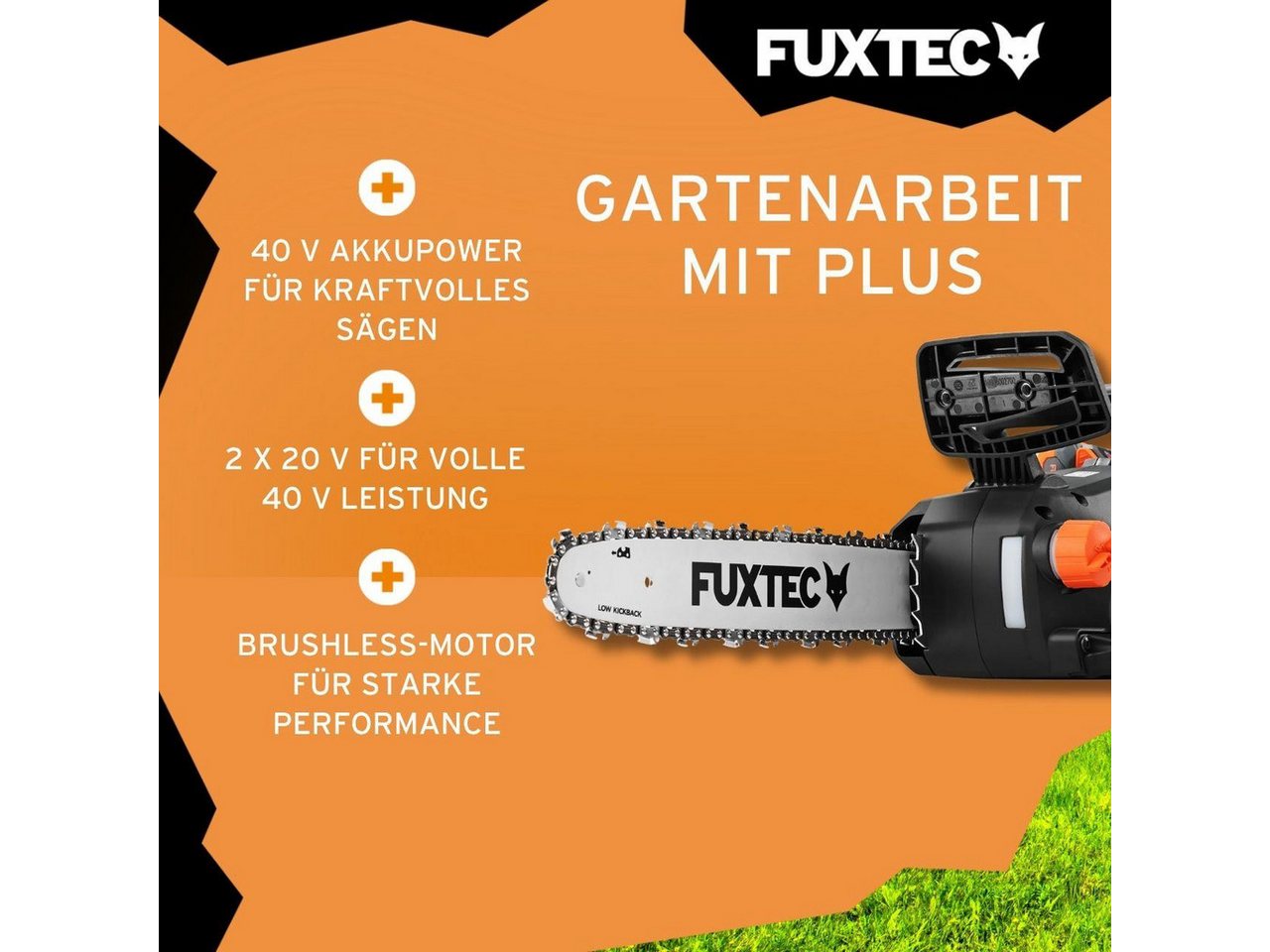 FUXTEC Akku-Kettensäge FX-E2KSSET – Bild 4 von 5