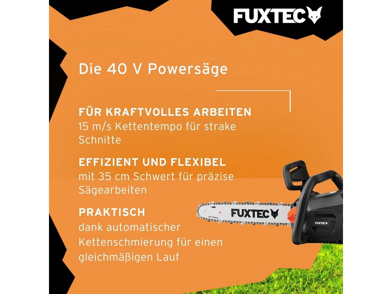 FUXTEC Akku-Kettensäge FX-E2KSSET – Bild 5 von 5