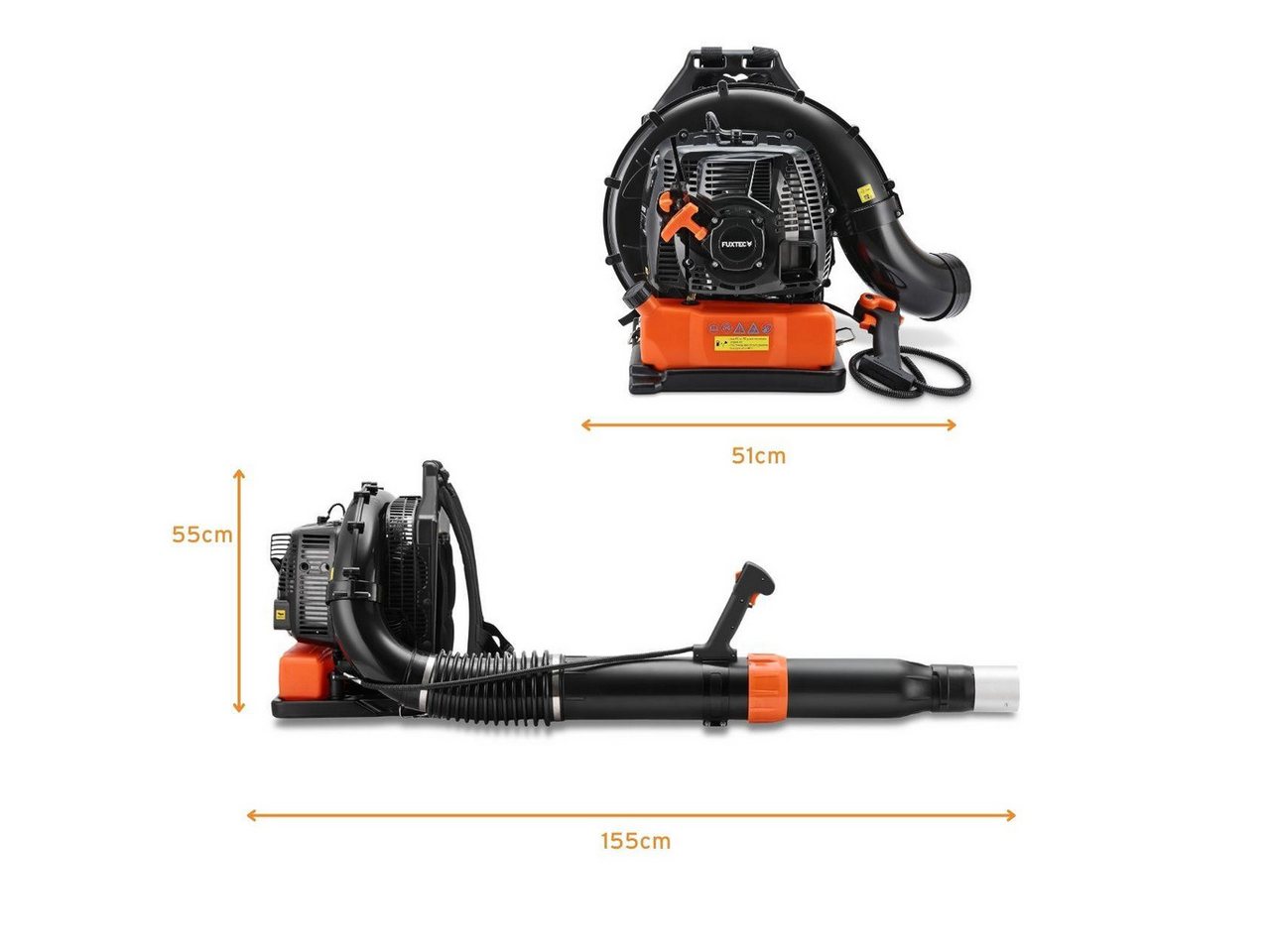 FUXTEC Benzin-Laubbläser FX-LBP185TPRO, 85 cm³, rückentragbar, Luftgeschwindigkeit bis 95 m/s – Bild 5 von 5