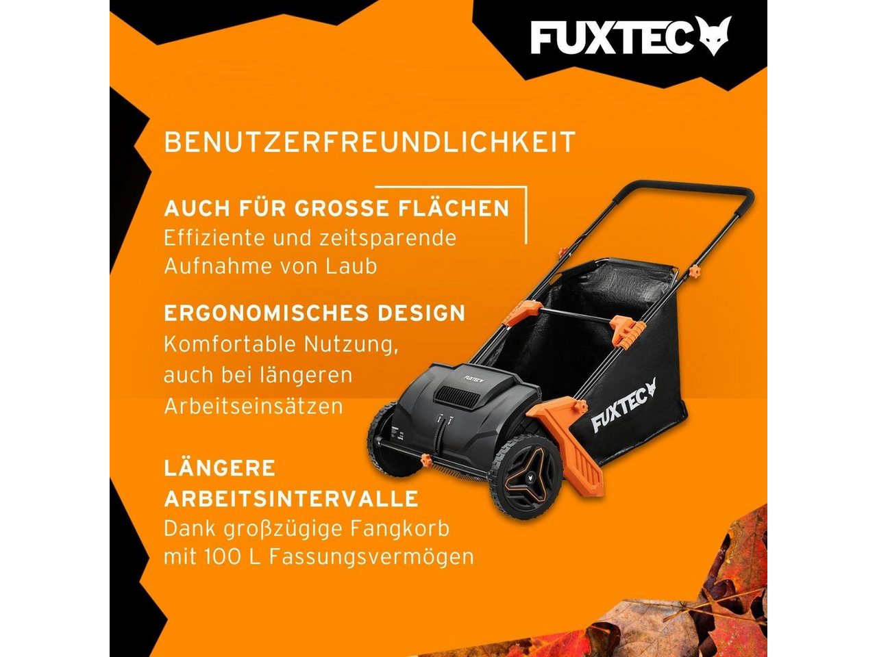 FUXTEC Laubsammler FX-LS52, 53 cm Arbeitsbreite – Bild 3 von 5