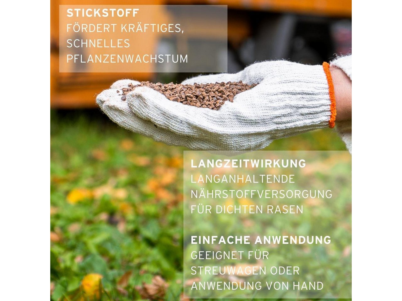 FUXTEC Rasendünger FX-RDFS10, FX-RDFS, 1-St., Stickstoffbetonte Formel, Langzeitwirkung, bis 500 m² – Bild 4 von 5