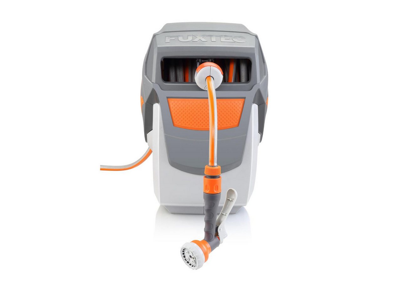 FUXTEC Schlauchaufroller FX-WSA20, 20 m Schlauch, ½ Zoll Anschluss, schwenkbar, automatisches Aufrollen – Bild 5 von 5