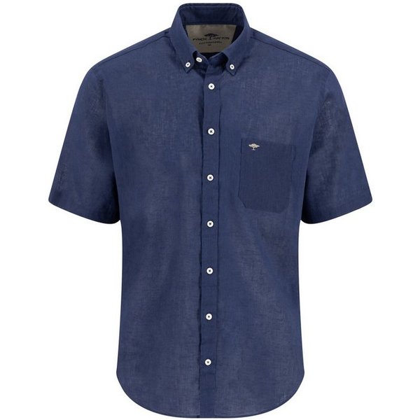 FYNCH-HATTON Kurzarmhemd Kurzarm, Regular Fit, mit Brusttasche, mit Button-down-Kragen
