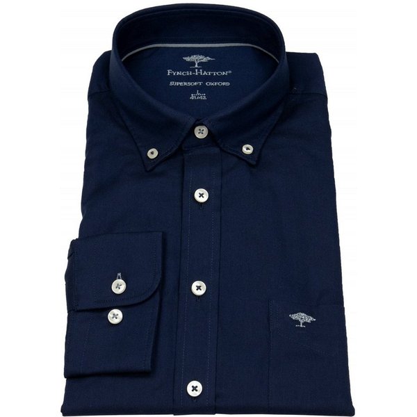 FYNCH-HATTON Langarmhemd Button-Down-Kragen