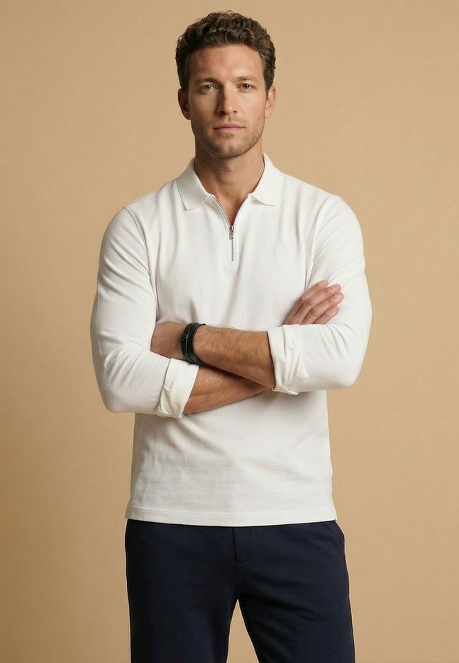 FYNCH-HATTON Langarmshirt normale Passform, mit Zipper, mit Hemdkragen, hüftbedeckende Länge – Bild 2 von 5