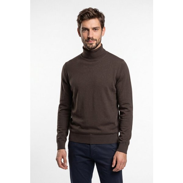 FYNCH-HATTON Rollkragenpullover mit Logostickerei
