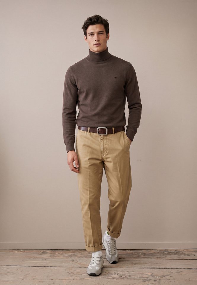 FYNCH-HATTON Rollkragenpullover mit Logostickerei – Bild 5 von 5