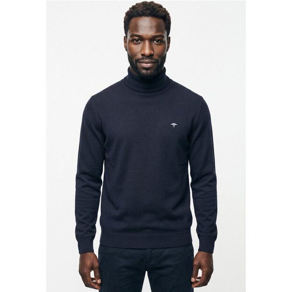 FYNCH-HATTON Rollkragenpullover mit Logostickerei