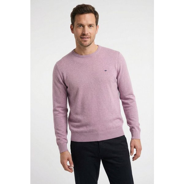 FYNCH-HATTON Rundhalspullover aus Baumwolle, mit Rundhalsausschnitt, Regular Fit