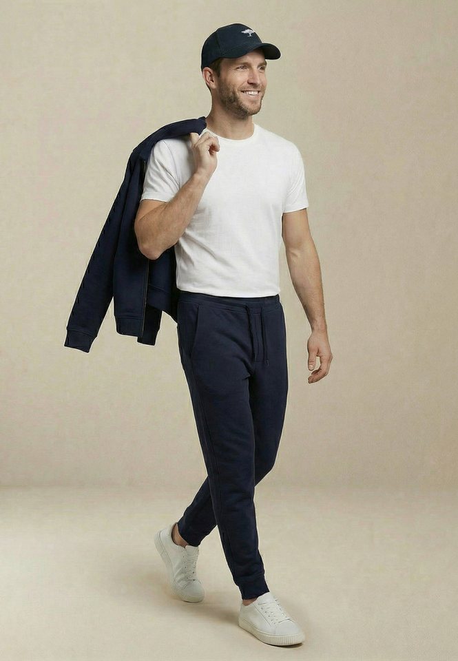 FYNCH-HATTON Stoffhose aus Polyester, Baumwolle und Elasthan, schmale Passform – Bild 5 von 5