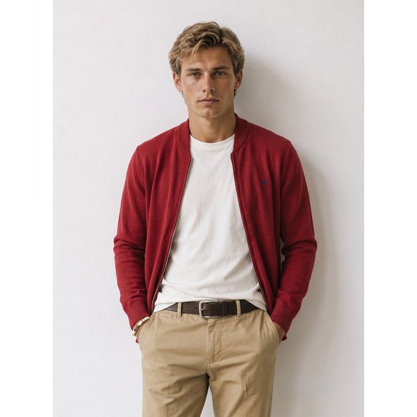 FYNCH-HATTON Strickjacke mit Logostickerei