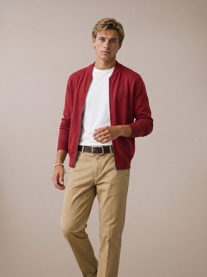 FYNCH-HATTON Strickjacke mit Logostickerei – Bild 3 von 5