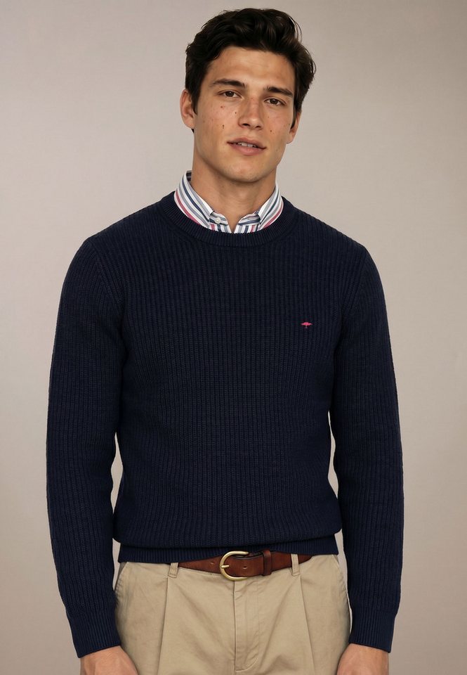 FYNCH-HATTON Strickpullover mit Logo-Stickerei – Bild 2 von 5