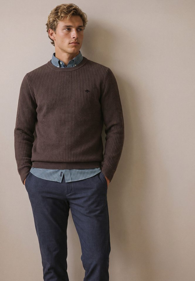 FYNCH-HATTON Strickpullover mit Logo-Stickerei – Bild 2 von 5