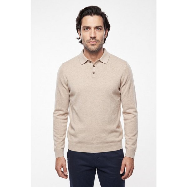 FYNCH-HATTON Strickpullover mit Logo Stickerei