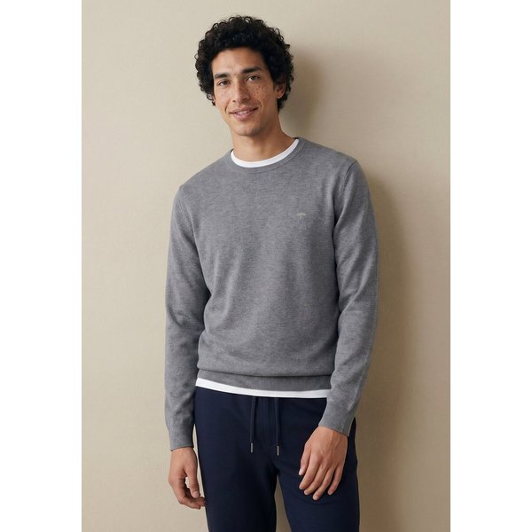 FYNCH-HATTON Strickpullover mit Logostickerei