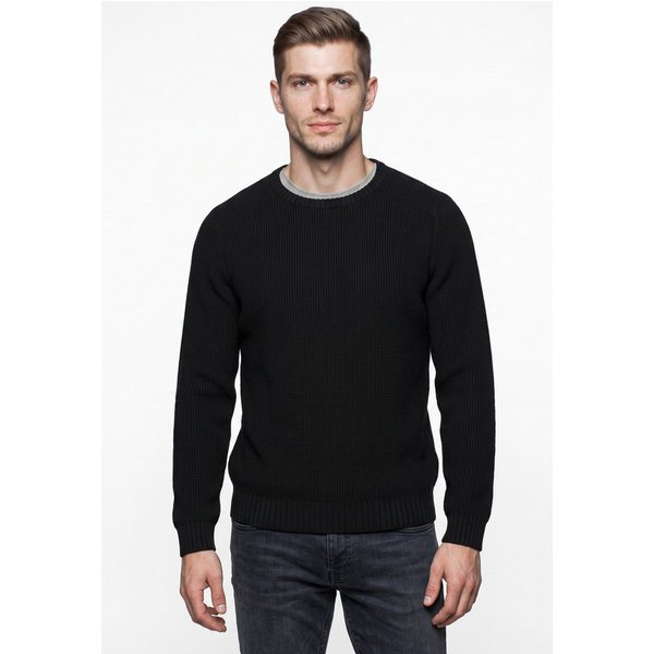 FYNCH-HATTON Strickpullover mit Rippbündchen