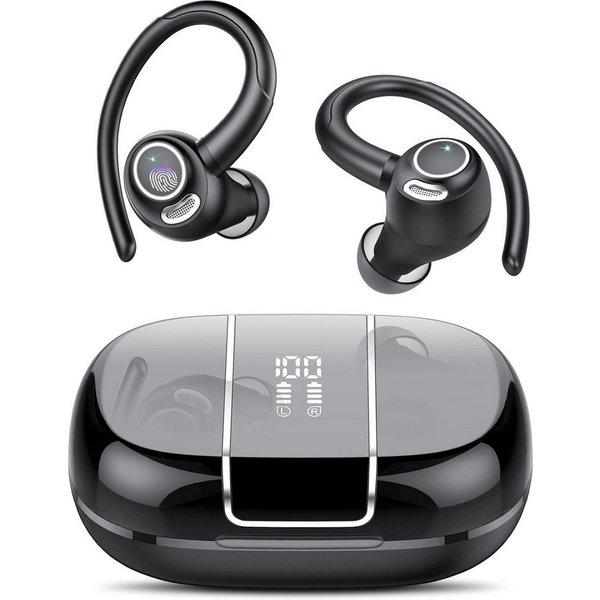 Fyrove Bluetooth Kopfhörer Sport, in Ear Kopfhörer Kabellos Bluetooth 5.3 mit In-Ear-Kopfhörer (Open Ear Kopfhorer, In Ear Ohrhorer, Kopfhorer, TWS In-Ear-Kopfh